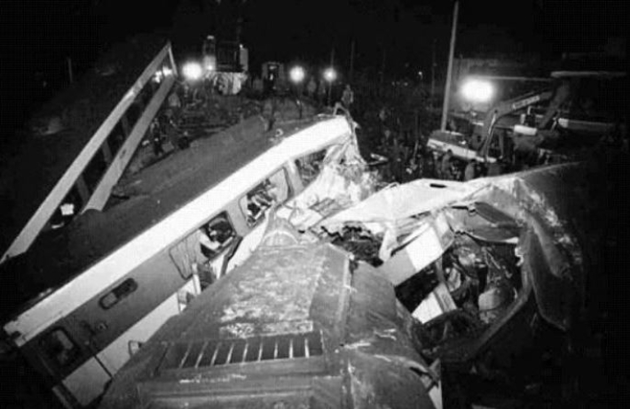 1993년 3월 부산 구포역 열차 전복사고. 온라인 커뮤니티 캡처