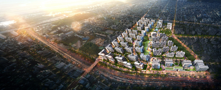 신흥1구역 전체 조감도. 대우건설 제공