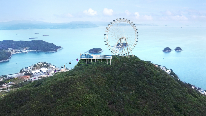 여수 돌산 소미산 대관람차와 곤돌라시설 조감도. ㈜공감 제공