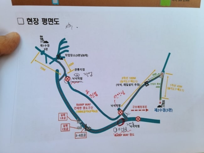 매몰사고 현장 구조 작업도 / 출처: 경북소방본부