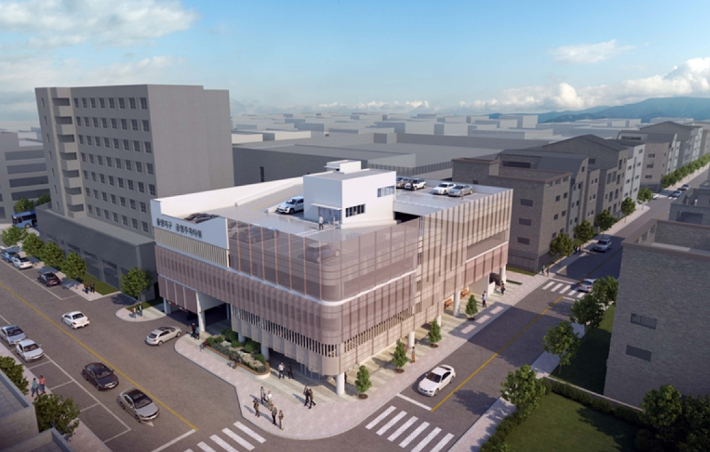 율량지구 주차타워 조감도.  청주시 제공