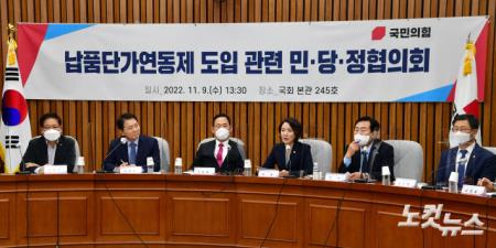 국민의힘 납품단가 연동제 도입 관련 민·당·정협의회