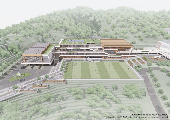 안동여고 공간혁신사업 조감도. 경북교육청 제공