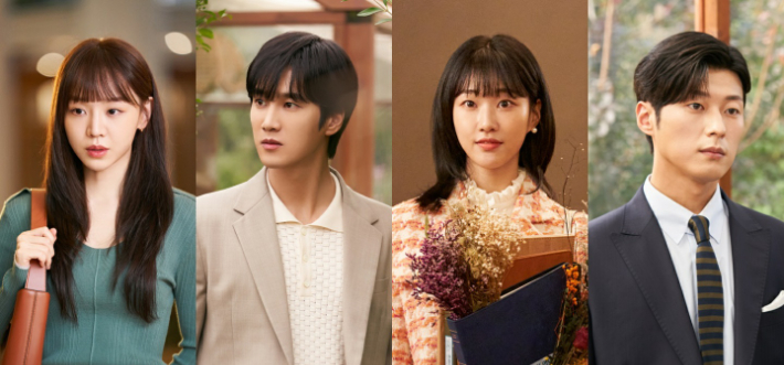 왼쪽부터 배우 신혜선·안보현·하윤경·안동구. tvN 제공