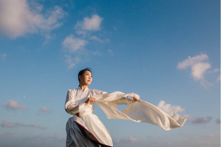 제주문화예술재단 주최 행사장에서. 박연술 제공