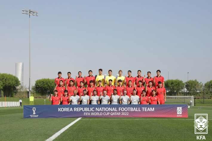 2022 카타르월드컵에 나서는 한국 축구 대표팀. 대한축구협회