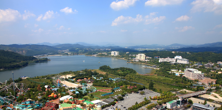 경주를 대표하는 관광지인 보문관광단지 전경. 자료사진