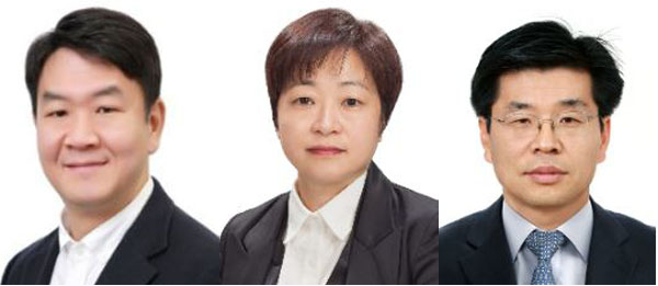 왼쪽부터 김광진 전무, 박진남 전무, 임승민 전무. LG디스플레이 제공  