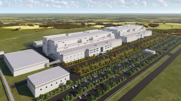 LG화학이 미국 테네시주 클락스빌에 건설하는 미국 최대 규모의 양극재 공장. LG화학 제공