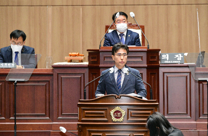 박필순 광주광역시의원, 28일 5분 자유발언. 광주광역시의회 제공