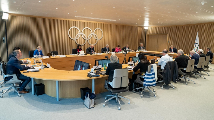 국제올림픽위원회(IOC) 집행위원회 모습. IOC 홈페이지 캡처
