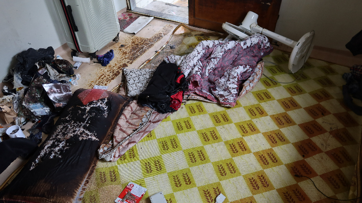 9일 부산 서구 아미동의 1층 단독주택에서 불이 나 10여분 만에 꺼졌다. 부산소방재난본부 제공