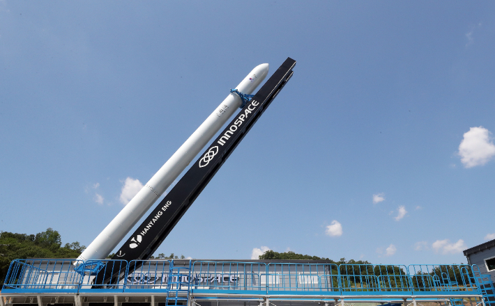 이노스페이스의 시험발사체 '한빛-TLV'. 연합뉴스