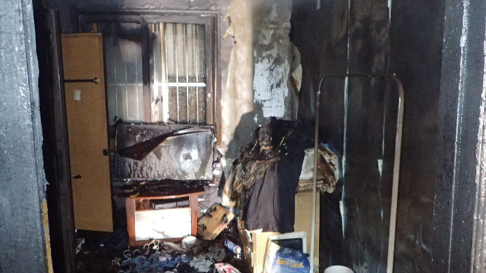 26일 부산 연제구의 한 단독주택에서 불이 나 거주하던 40대 남성이 숨졌다. 부산소방재난본부 제공
