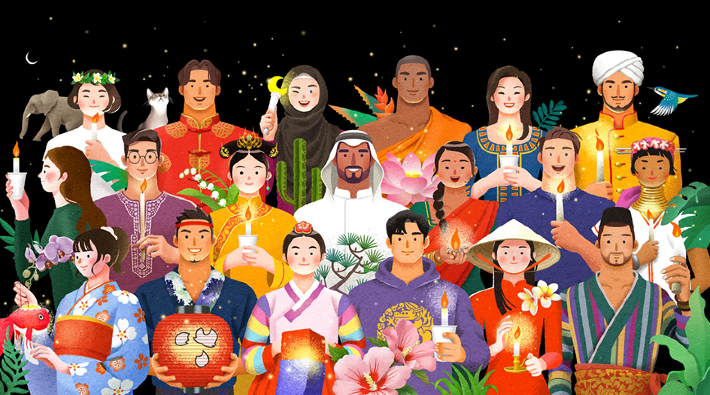 엄다미 '서로를 물들이는 빛'. 2022 ACC 민주·인권·평화 콘텐츠 공모전 대상 수상 작품. 광주시립미술관 제공