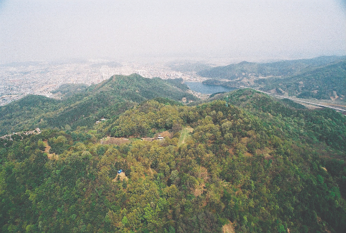 후백제가 사용한 전주 동고산성. 전라북도 제공