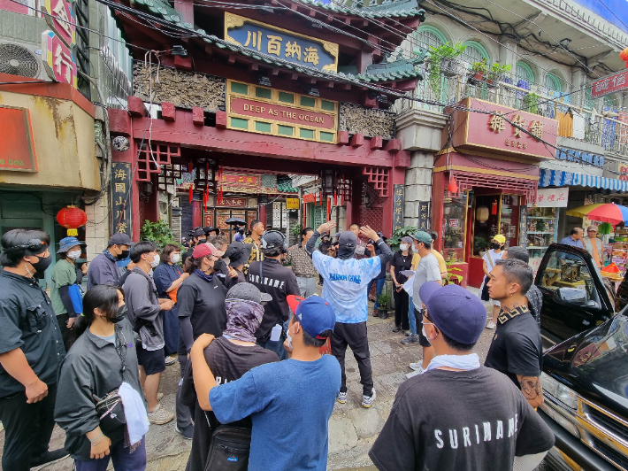 넷플릭스 시리즈 수리남 전주 세트 촬영. 전주영화종합촬영소 제공