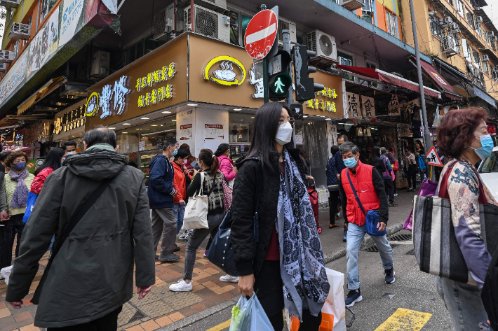  홍콩 거리 풍경. 연합뉴스