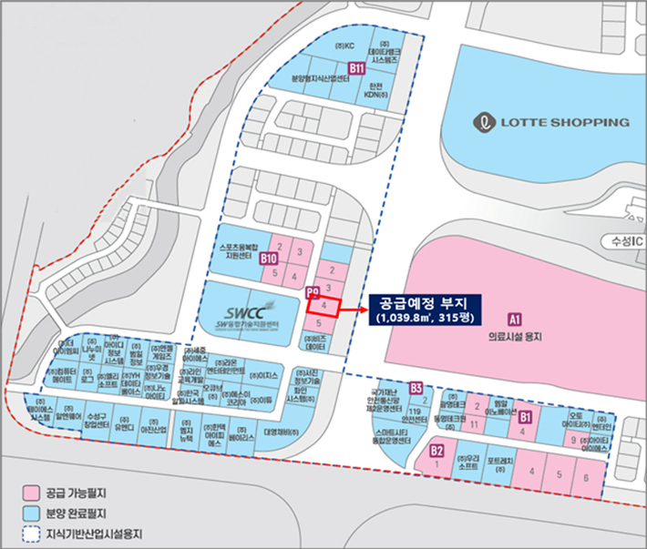 텔레칩스 대구 연구소 예정 부지. 대구시 제공