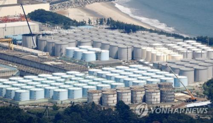 후쿠시마 오염수 저장고. 연합뉴스