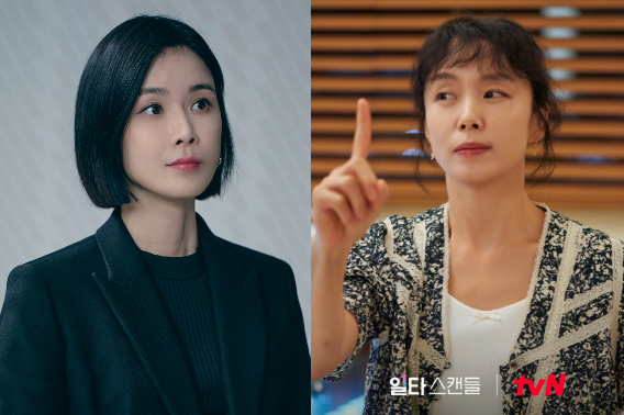배우 이보영과 전도연. JTBC '대행사', tvN '일타 스캔들' 공식 홈페이지 캡처
