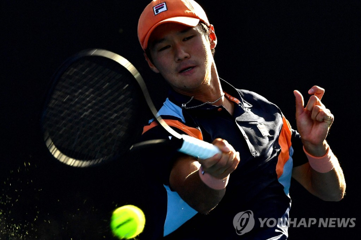 한국 테니스 남자 단식 간판 권순우. AFP=연합뉴스