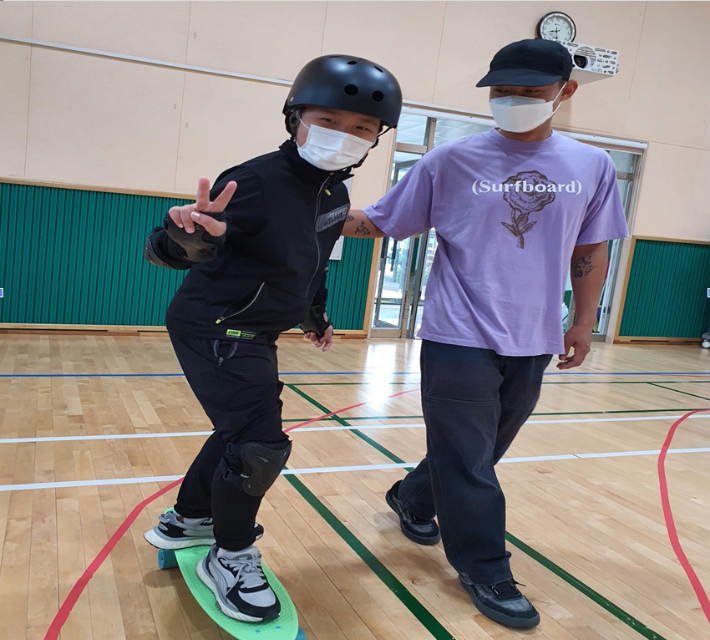 랜드서핑 교육. 양양군 제공