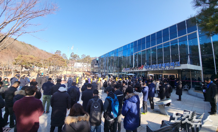 2022년 대구 지하철 참사 19주기 추모식. 류연정 기자