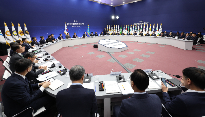 10일 전북 전주시 전북도청에서 열린 제3회 중앙지방협력회의. 연합뉴스