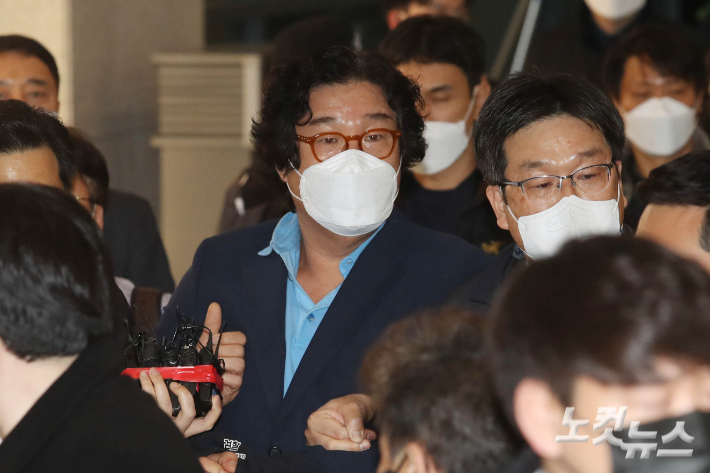 지난달 17일 국내로 송환된 김성태 전 쌍방울그룹 회장. 황진환 기자