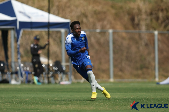 인천 유나이티드에서 훈련 중인 제르소. 한국프로축구연맹