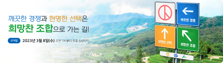 3.8 조합장 선거 포스터. 중앙선관위 제공