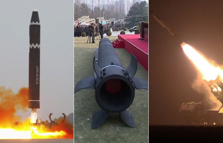  북한은 최근 화성15형 ICBM·초대형방사포·전략순항미사일 등 3종류의 장·단거리미사일 7발을 쐈다. 연합뉴스