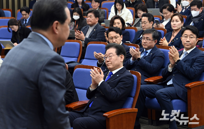 더불어민주당 의원총회. 황진환 기자