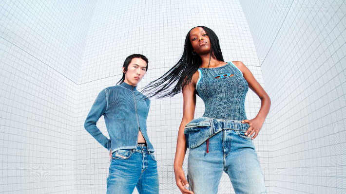 다양한 데님 패션. Diesel 공식 홈페이지 캡쳐