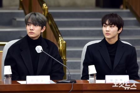 수출 전략 민·당·정 협의회 참석한 엔하이픈 이희승-양정원