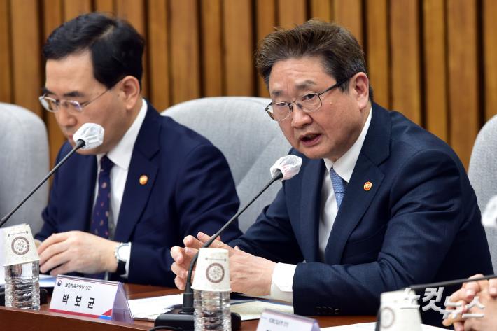 발언하는 박보균 문화체육관광부 장관