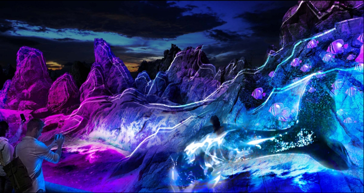 해돋이 명소인 추암해변이 동해안 대표 야간 명소로 탈바꿈 하고 있다. 동해시 제공