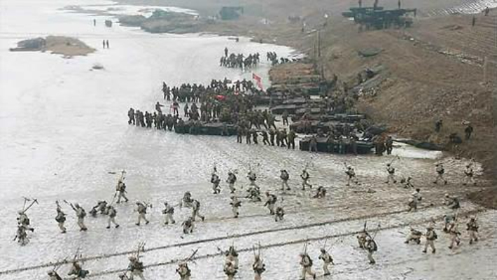 북한군 동계훈련 장면. 연합뉴스