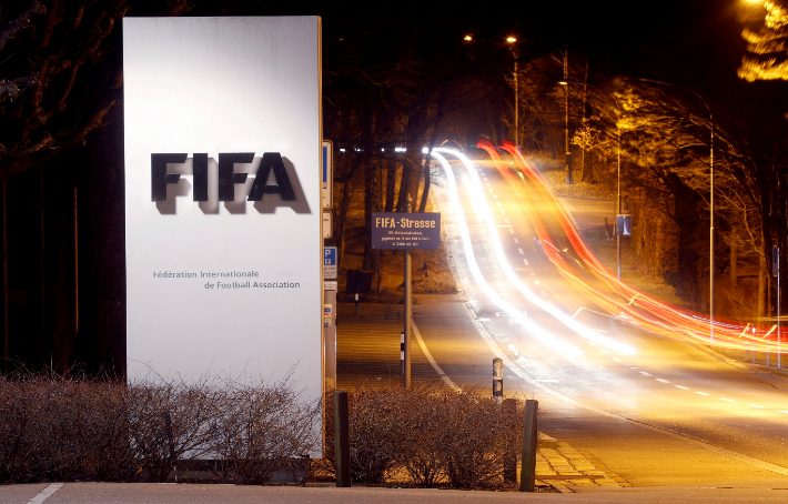 국제축구연맹(FIFA) 로고. 연합뉴스