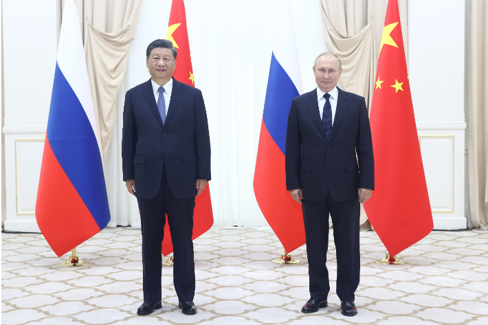 시진핑 중국 국가 주석(왼쪽), 푸틴 러시아 대통령. 연합뉴스