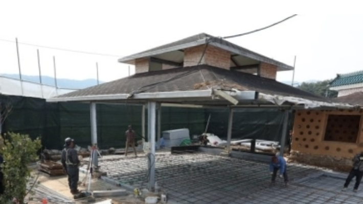 2월 말 공사 모습. 연합뉴스 