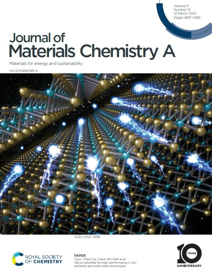 KERI와 금오공대의 황화실리콘 최적 제조기술 연구결과가 'Journal of Materials Chemistry A'의 표지논문으로 게재됐다. 전기연구원 제공