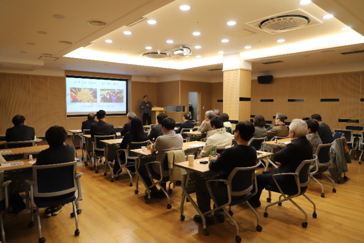 영일만CBMC는 21일 더조은요양병원 강당에서 3월 정기모임을 개최했다. 유상원 아나운서