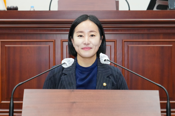 김소현 의원이 5분 자유발언을 하고 있다. 경주시의회 제공