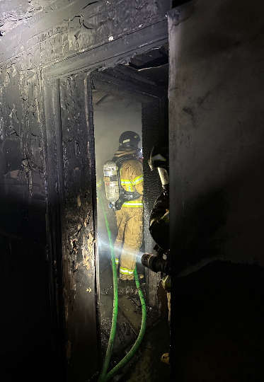 화재 현장. 대전 유성소방서 제공