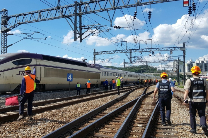 지난해 사고 현장 모습. 대전소방본부 제공