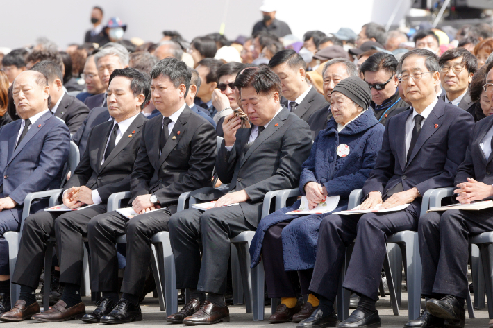 제75주년 제주4.3 희생자 추념식이 3일 제주4.3 평화공원에서 열렸다. 제주도 제공