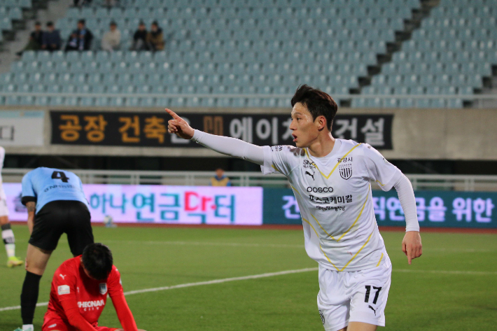 전남드래곤즈 여승원 선수. 전남드래곤즈 제공