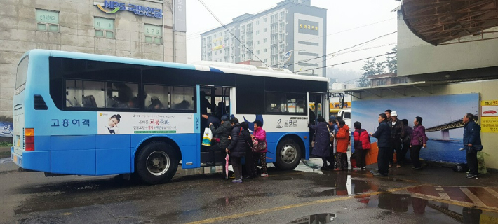 고흥여객 버스. 고흥군 제공